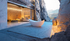 MonBlari XY-5008 Crescent Shaped Freestanding Bath Right Side View