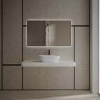 MonBlari Xa-A78 White Countertop Solid Surface Basin Front View