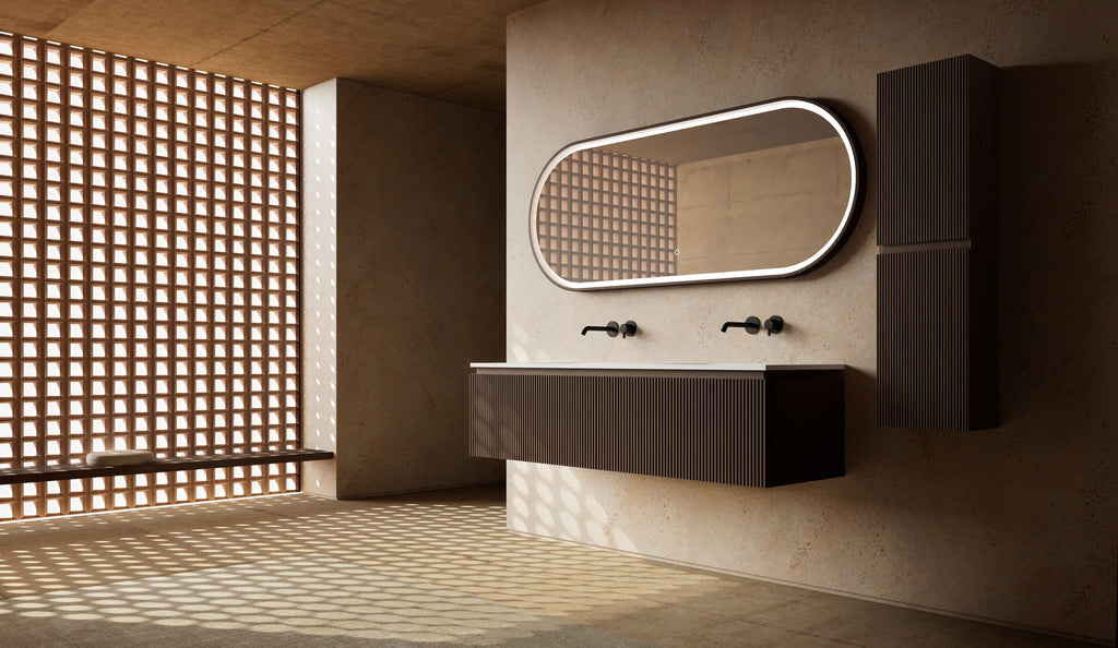 Monblair MW-V0622 double vanity units with mirror-1600mm side view