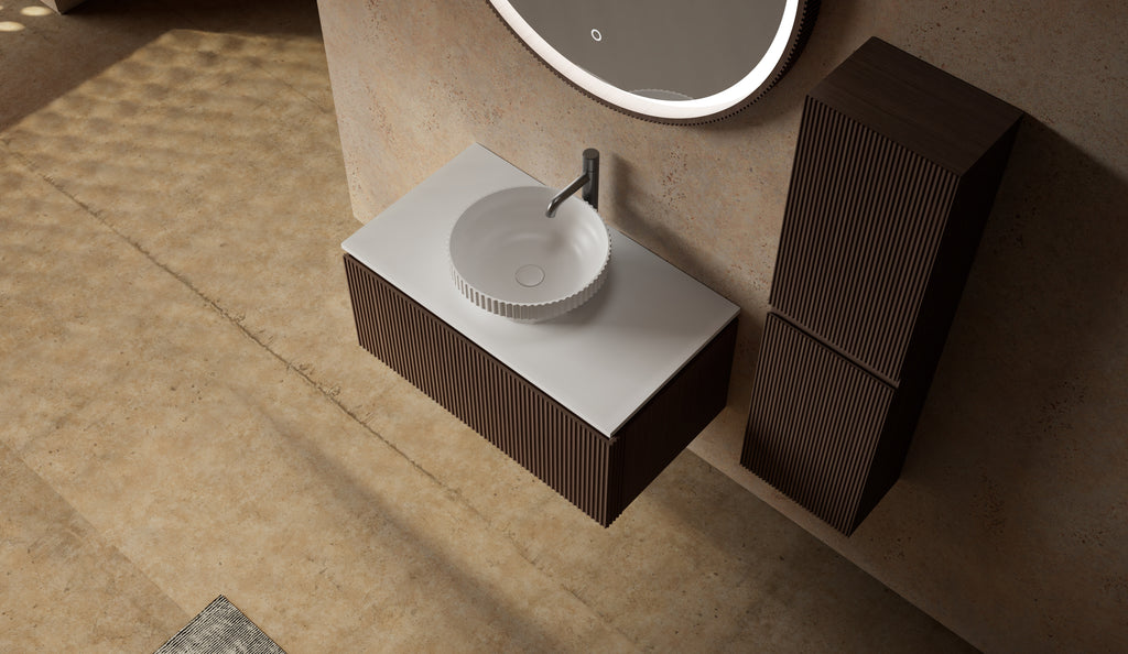 Monblair MW-V0631 vanity units with mirror-1000mm top view close-up