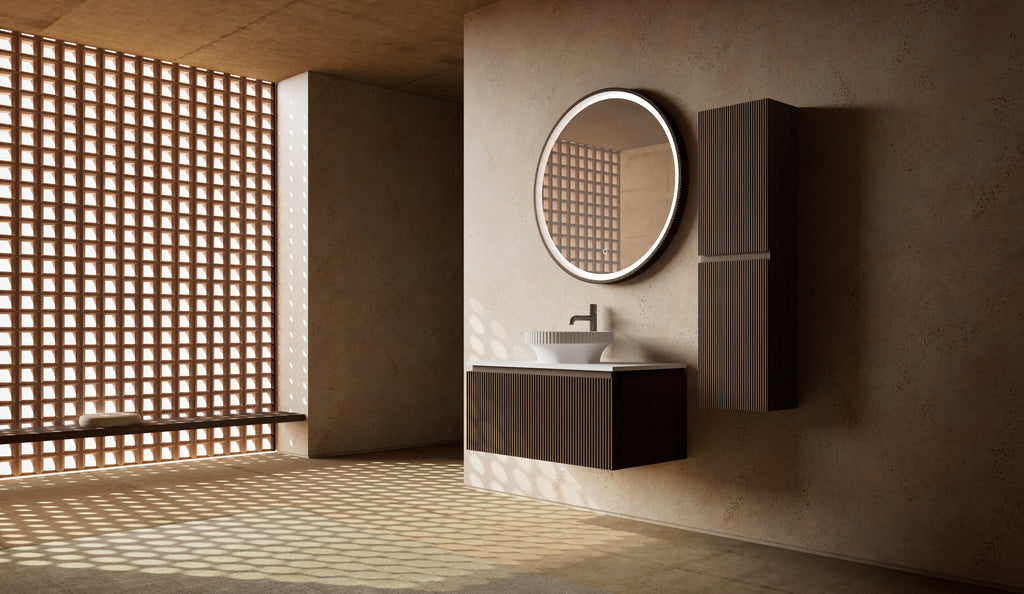 Monblair MW-V0631 vanity units with mirror-800mm side view