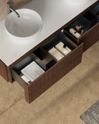 Monblair MW-V0632 double vanity units with mirror-1600mm side top view