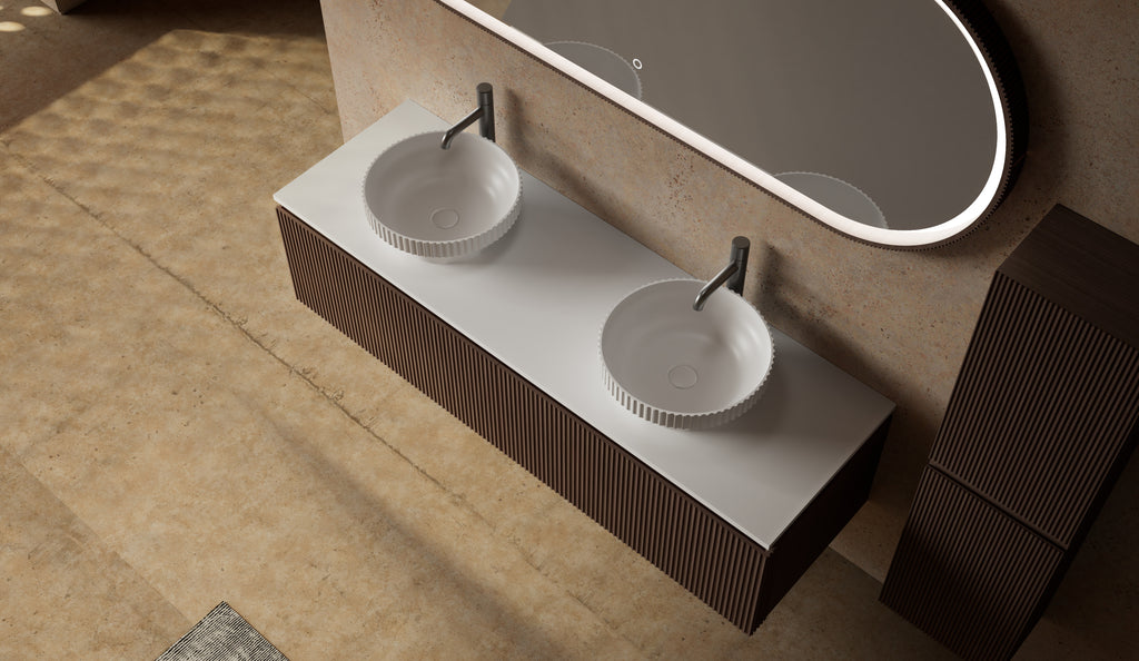 Monblair MW-V0632 double vanity units with mirror-1600mm top view