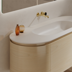 Monblair TW-5011 Vanity Units with Mirror-1400mm Left Side View Close-up