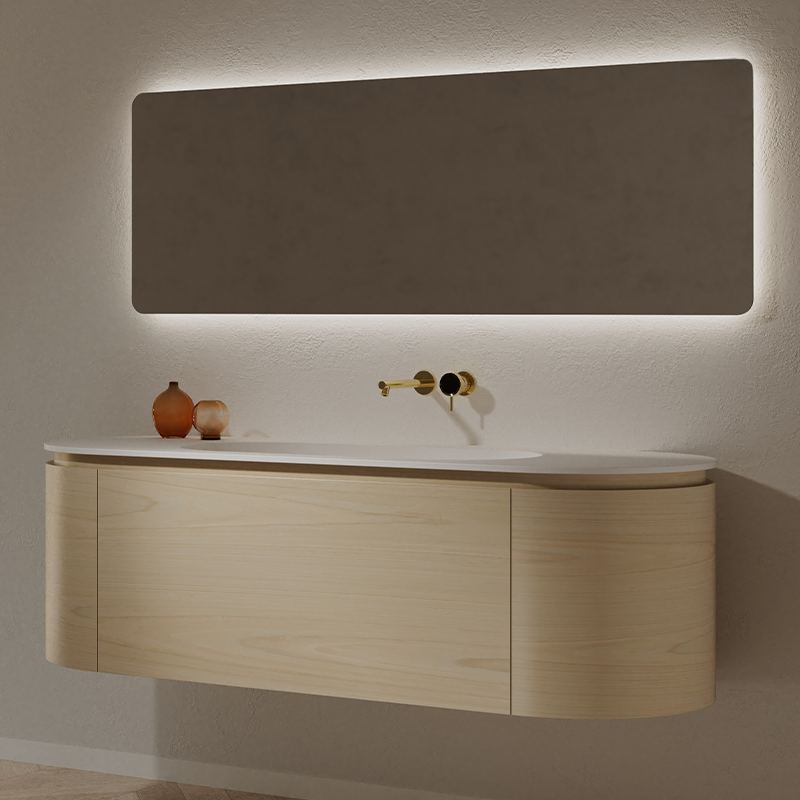 Monblair TW-5011 Vanity Units with Mirror-1400mm Right Side View