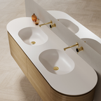 Monblair TW-5012 Double Vanity Units with Mirror-1800mm Right Side Top View Close-up