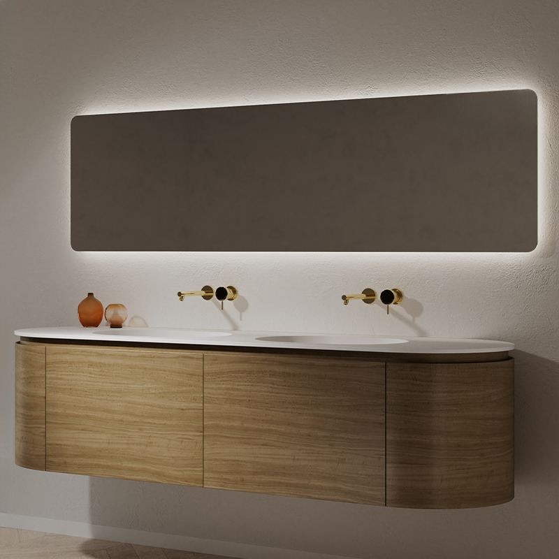 Monblair TW-5012 double vanity units with mirror-1800mm side view