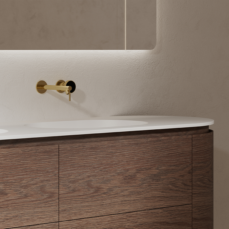 Monblair TW-5022 Double Vanity Units with Mirror-1800mm Right Side View Close-up