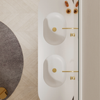Monblair TW-5022 Double Vanity Units with Mirror-1800mm Top View Close-up