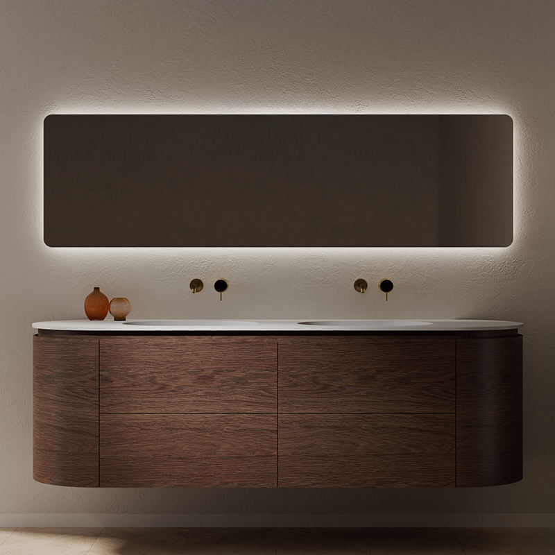 Monblair TW-5022 double vanity units with mirror-1800mm front view Main image