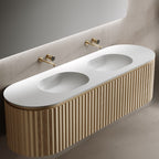 Monblair TW-5112 Double Vanity Units with Mirror-1800mm Left Side Top View Close-up