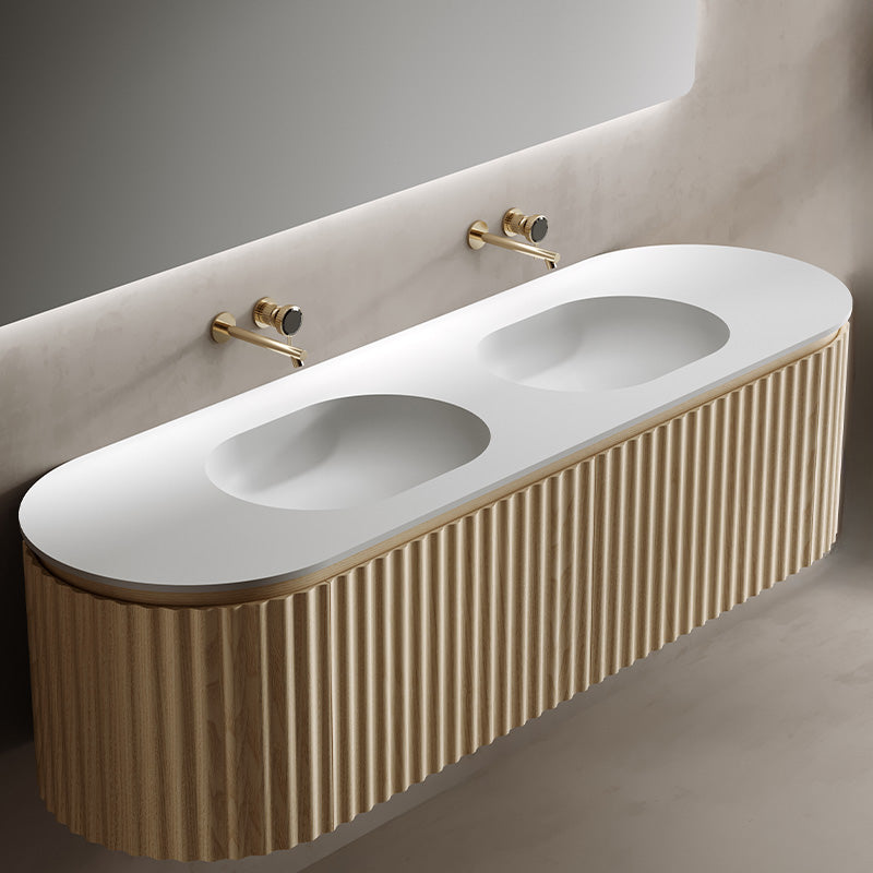 Monblair TW-5112 Double Vanity Units with Mirror-1800mm Left Side Top View Close-up