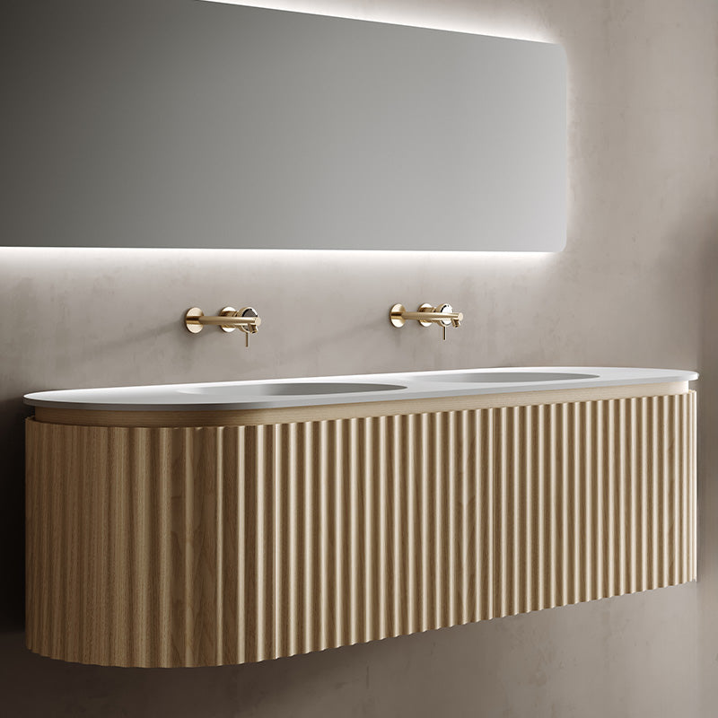 Monblair TW-5112 Double Vanity Units with Mirror-1800mm Left Side View