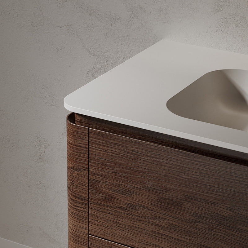 Monblair TW-5511 Vanity Units with Mirror-800mm Left Side Top View Close-up