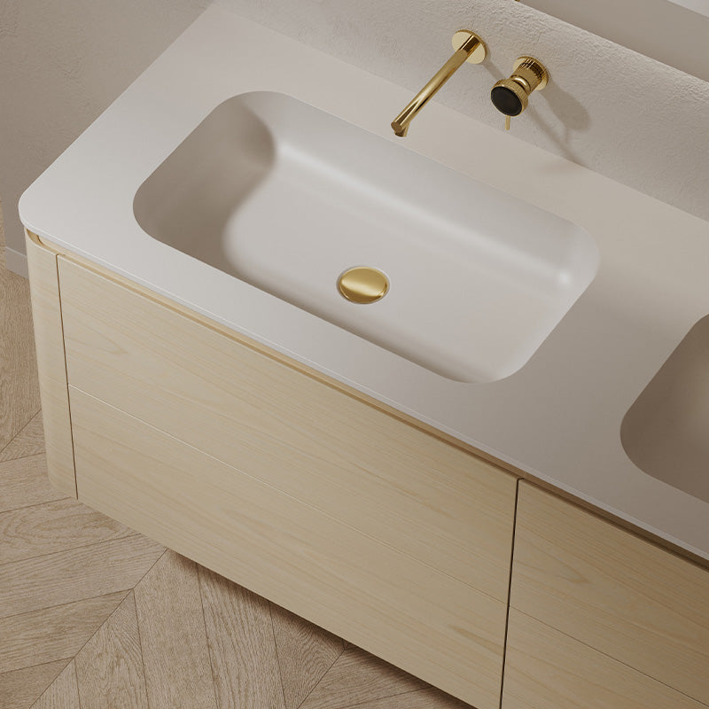 Monblair TW-5512 Double Vanity Units with Mirror-1600mm Left Side Top View Close-up