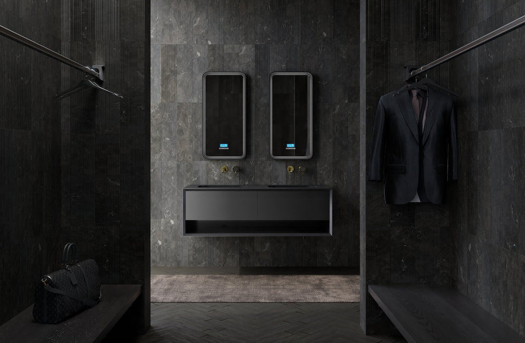 Monblari mc-v9970 carbon fiber vanity unit with mirror-1600mm