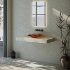 MonBlari MonRO Series Clear Amber Bathroom Vessel Sink