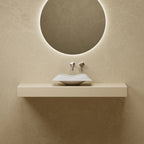 MonBlari MonRO Series Natural Marble Countertop Vessel Washbasin