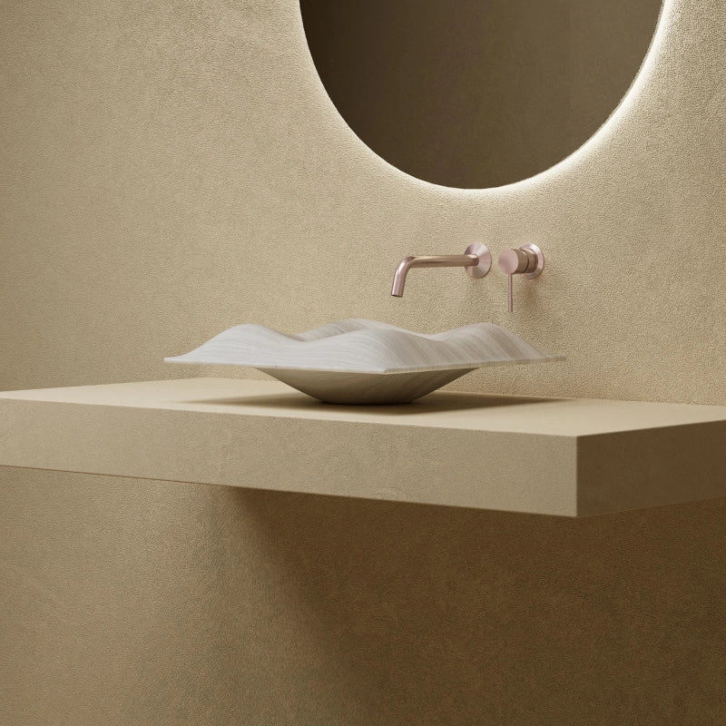 MonBlari MonRO Series Natural Marble Countertop Vessel Washbasin