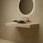 MonBlari MonRO Series Clear Amber Luxury Vessel Bathroom Sink