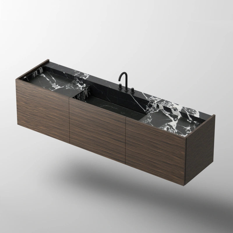 MonBlari City Square Series Marble Vanity Unit with Storage