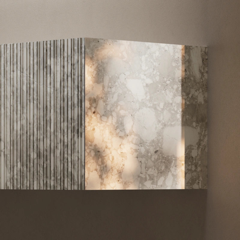 MonBlari STRATA Series Montage Marble Wall-Hung Vanity Unit with Undermount Sink