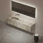 MonBlari STRATA Series Montage Marble Wall-Hung Vanity Unit with Undermount Sink
