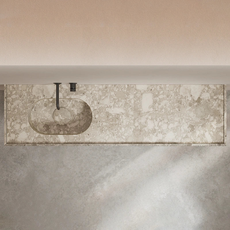 MonBlari STRATA Series Montage Marble Wall-Hung Vanity Unit with Undermount Sink