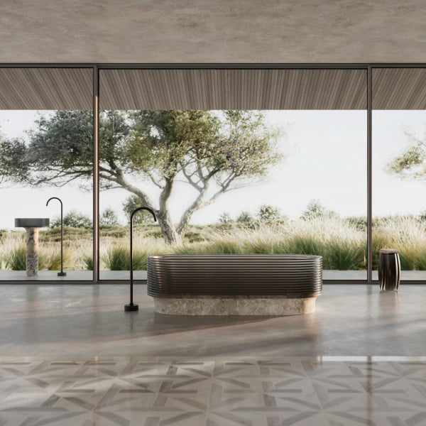 MonBlari STRATA Series Montage Sculptural Freestanding Soaking Tub