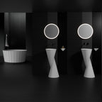 MonBlari SWING Series Sculpted Pedestal Sink