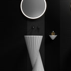MonBlari SWING Series Sculpted Pedestal Sink