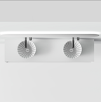 MonBlari SWING Series Bathroom Vanity Units with Mirror - Matte White & Moonstone Grey