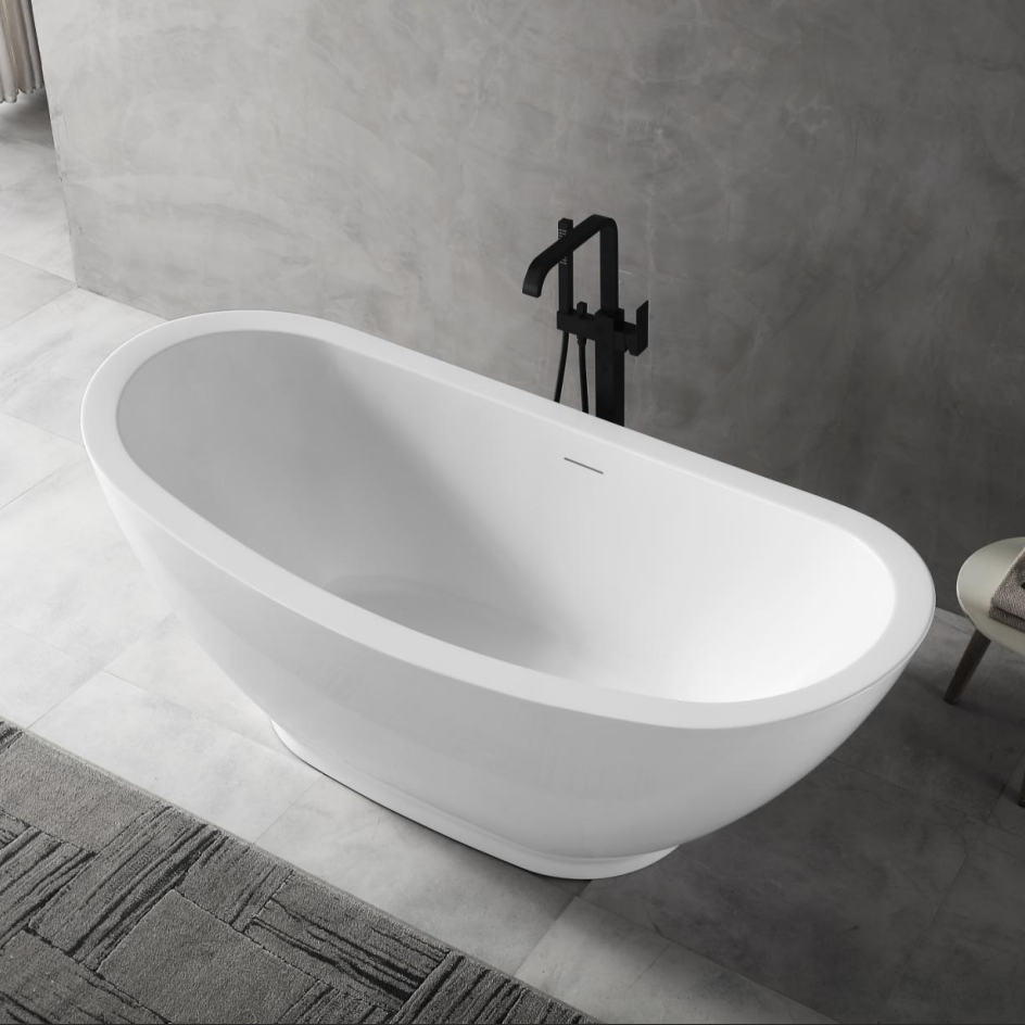 MonBlari TW-6673 Freestanding Bathtub-SideTopView