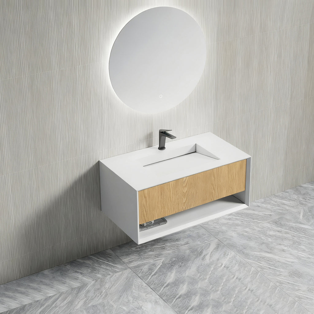 MonBlari TW-2500 Vanity Units with Mirror – 1000mm - SideTop