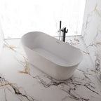 MonBlari TW-6611 Wide Oval Freestanding Bath-SideTopView
