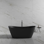 MonBlari TW-6612 Black Acrylic Freestanding Bathtub 1520mm - 1690mm
