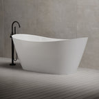 MonBlari TW-6612 Wide Oval Freestanding Bathtub-SideView