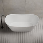 MonBlari TW-6612 Wide Oval Freestanding Bathtub-FrontView