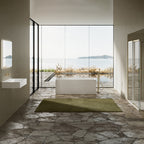 MonBlari TW-6685 Rectangular Acrylic Soaking Tub Freestanding Bathtub