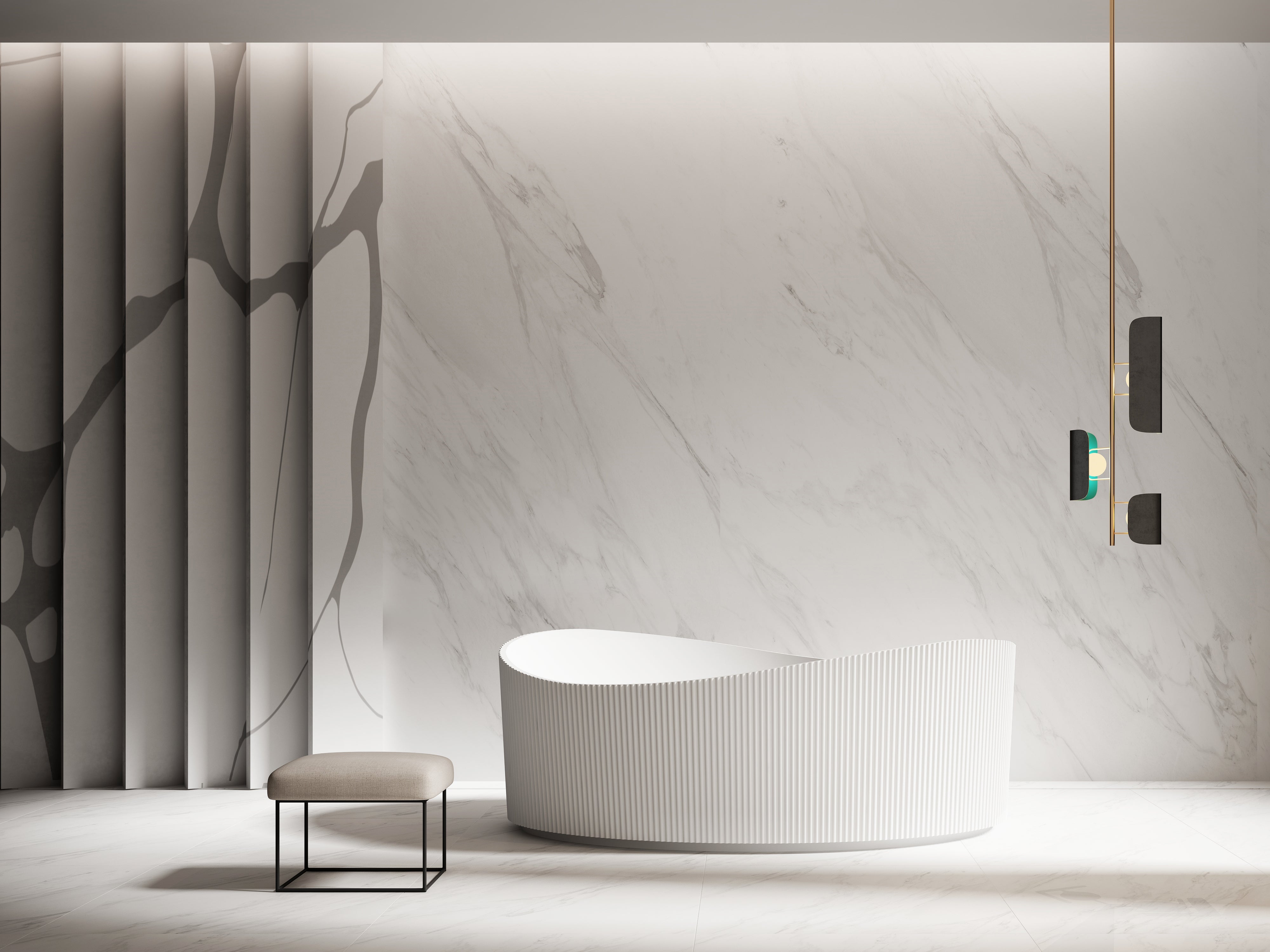 MonBlari TW-7190 Freestanding Bath Front View Main image