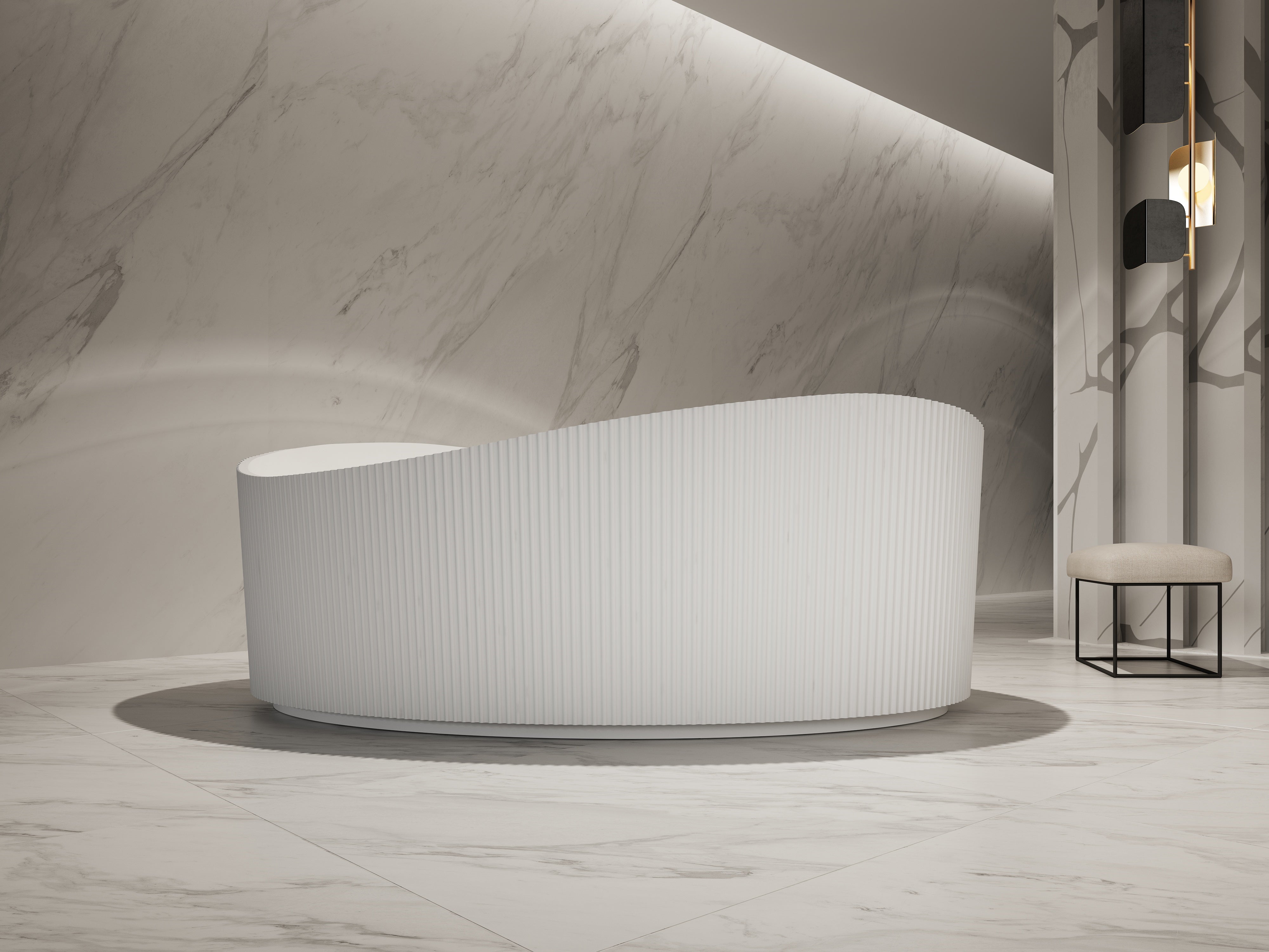 MonBlari TW-7190 Freestanding Bath Front View Main image