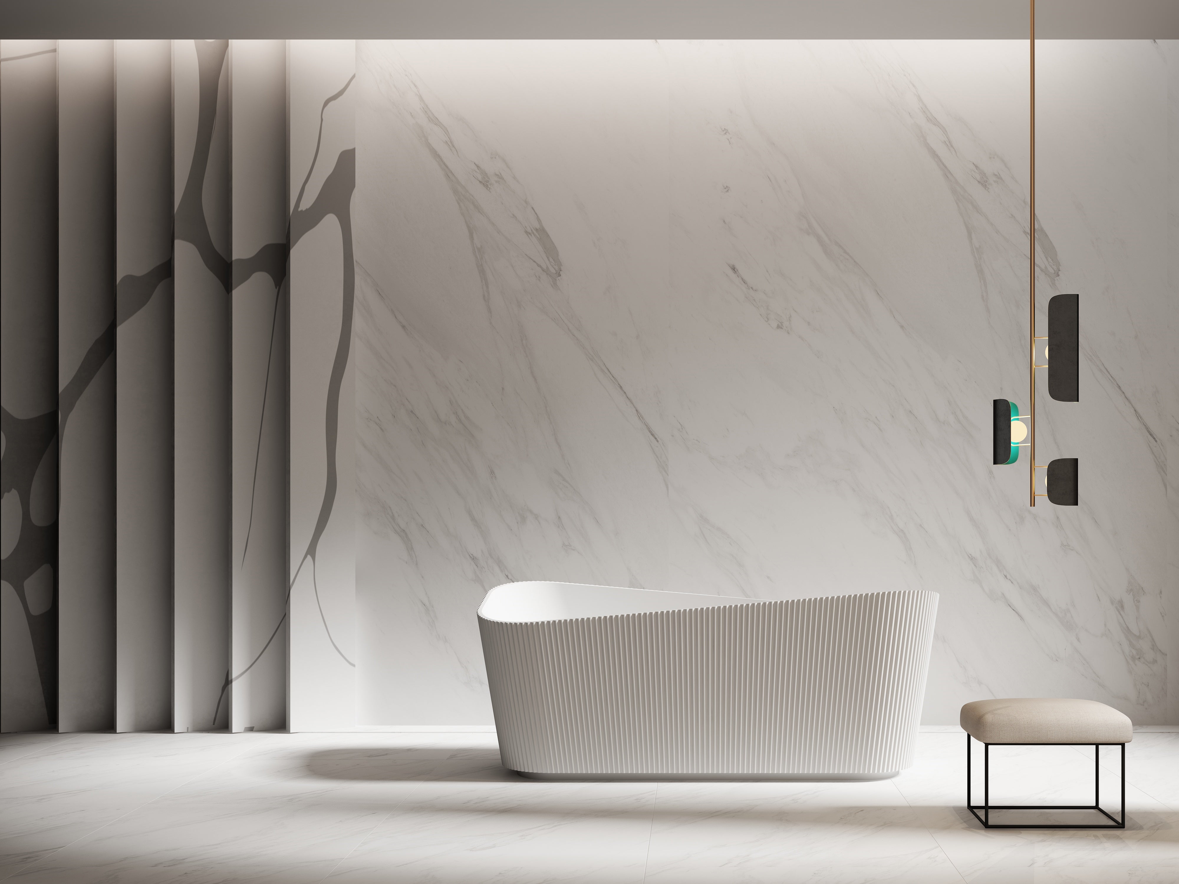 MonBlari TW-7191 Freestanding Bath Front View Main image