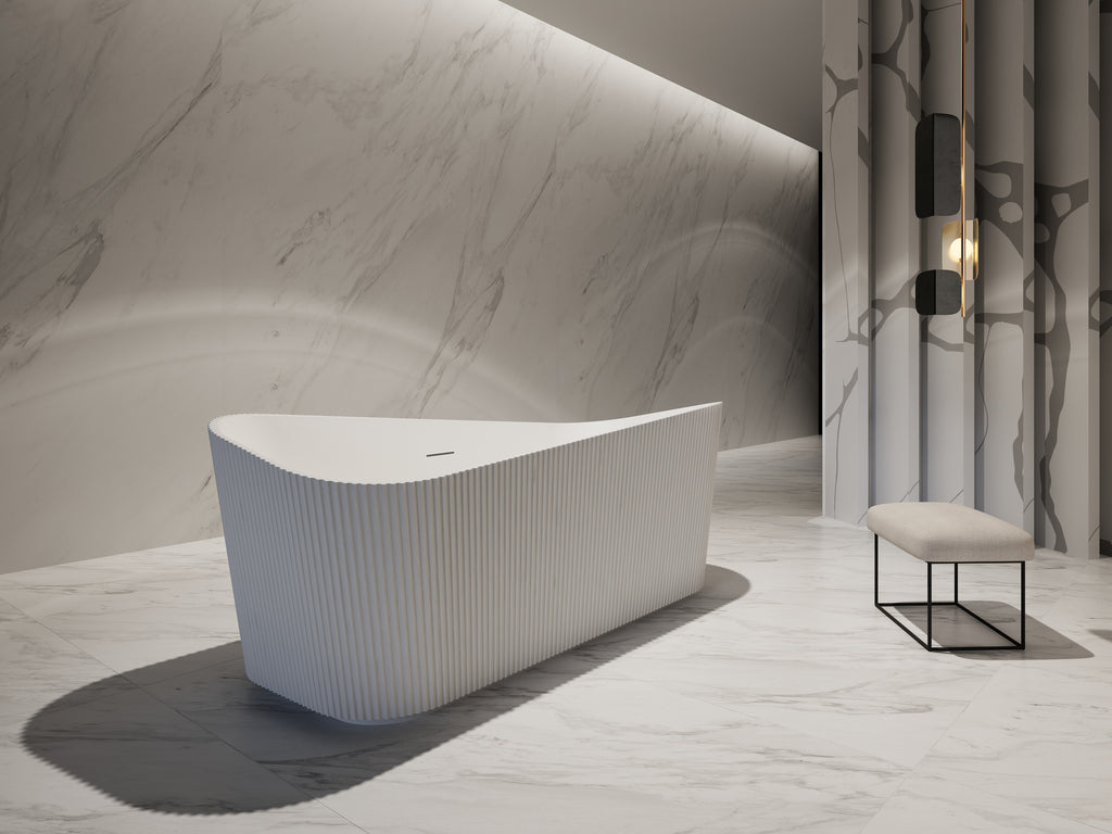 MonBlari TW-7191 Freestanding Bath Diagonal View