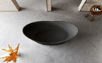 MonBlari TW-7193 Freestanding Bath Front Top View Close-up
