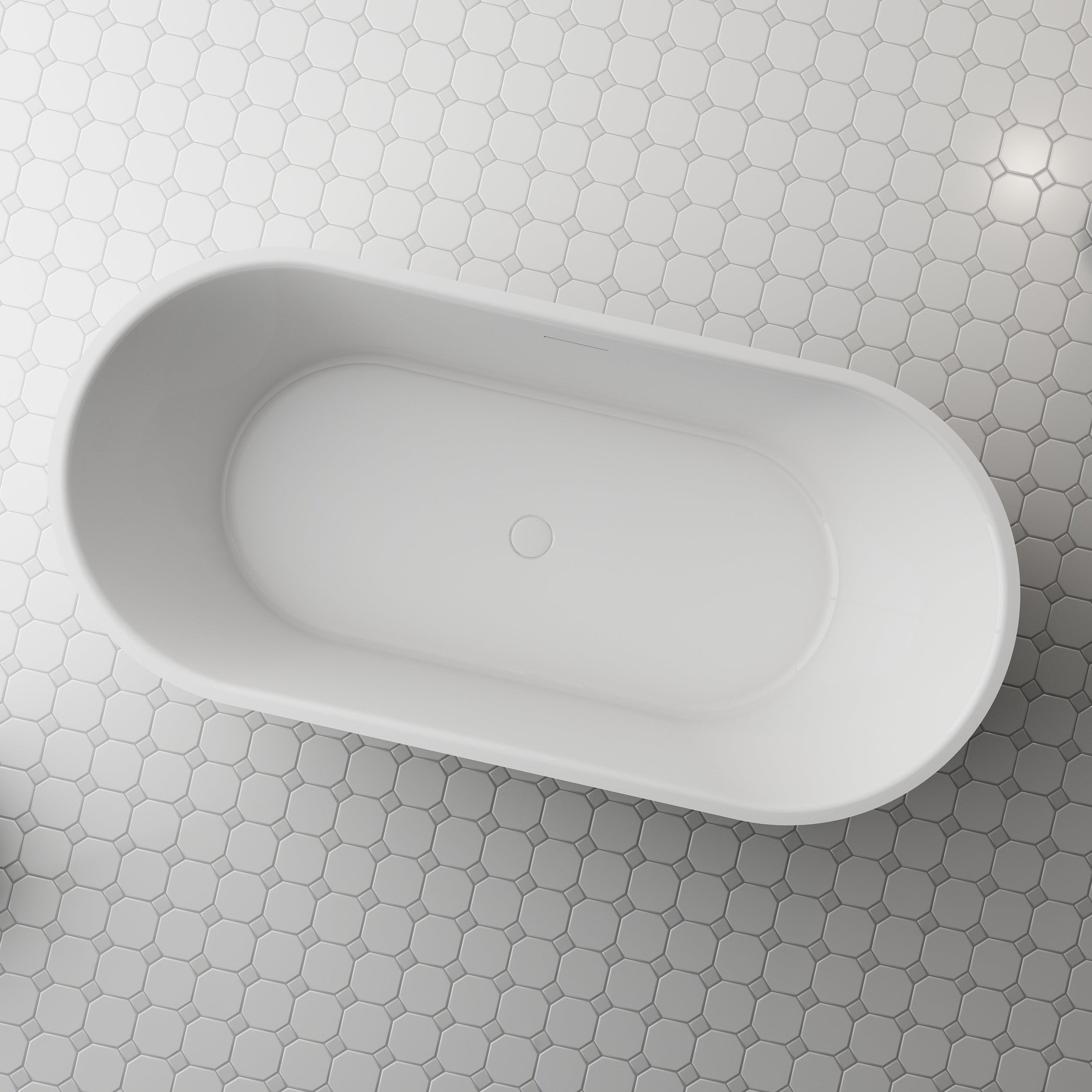 MonBlari TW-7311 Freestanding Bathtub-TopView