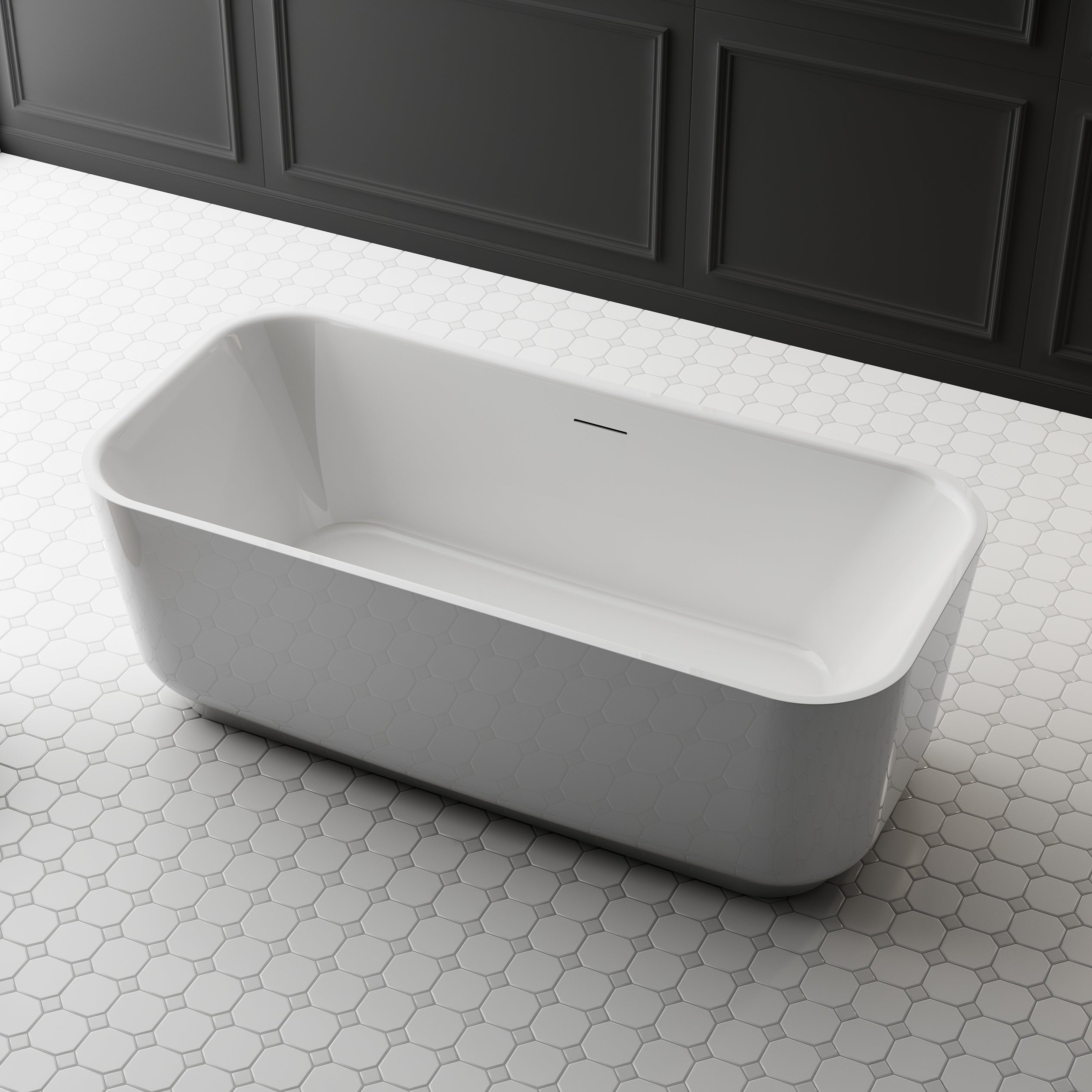 MonBlari TW-7312 Freestanding Bath-SideTopView