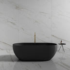 MonBlari TW-7506 Black Acrylic Freestanding Bathtub 1300mm - 1720mm