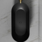 MonBlari TW-7506 Black Acrylic Freestanding Bathtub 1300mm - 1720mm