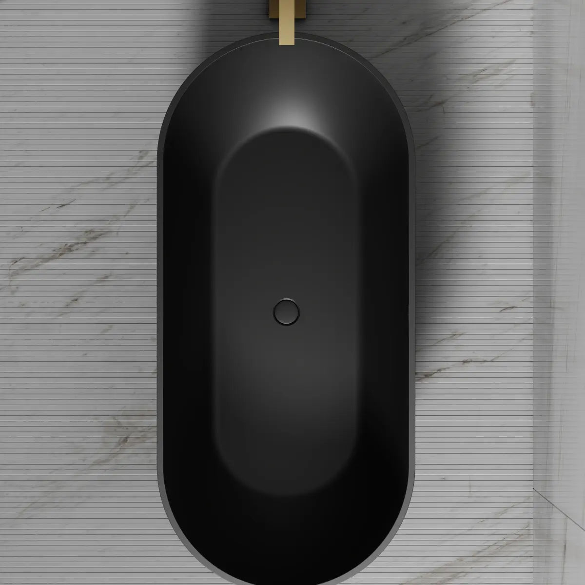 MonBlari TW-7506 Black Acrylic Freestanding Bathtub 1300mm - 1720mm