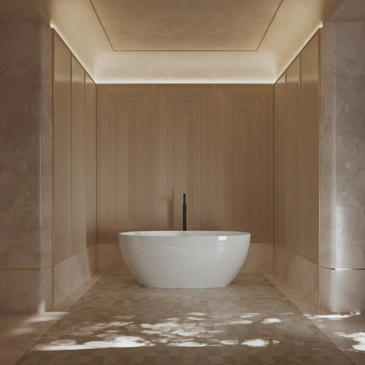 MonBlari TW-7507 Acrylic Freestanding Bathtub 1500mm-1700mm Main image